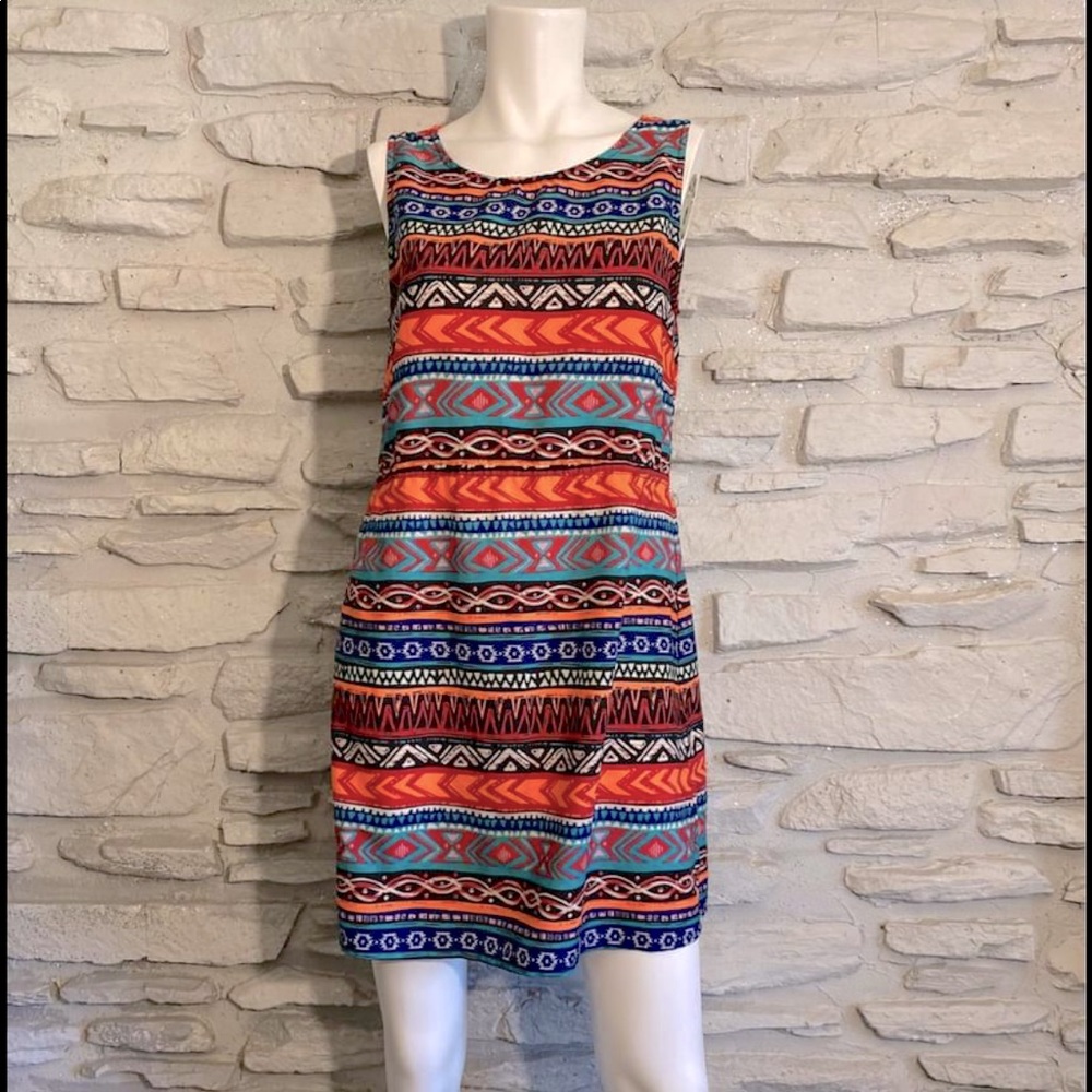 Tribal Like Patterned Dress (size M)